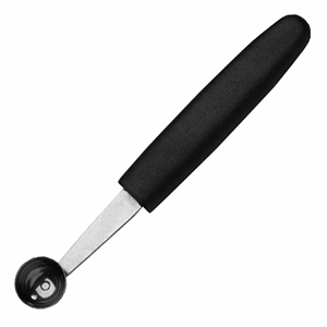 Нуазетка; сталь нержавеющая , пластик; D=22, H=13, L=147мм; черный, металлический 