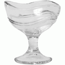 Креманка «Акапулько»; стекло; 310мл; D=118, H=123, L=25мм; прозрачный 