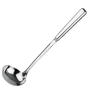 Половник; сталь нержавеющая ; 60мл; D=7, L=28см; металлический 