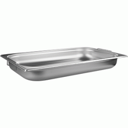 Гастроемкость (1/1) с ручками; сталь нержавеющая ; 8, 6л; H=65, L=530, B=325мм; металлический 