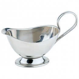 Соусник с ручкой; сталь нержавеющая ; H=13, L=19, B=9см