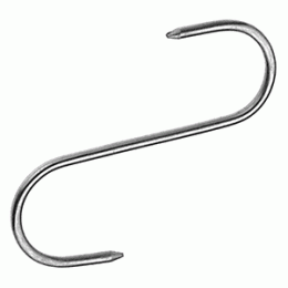 Крюк для мяса D=0. 4см; сталь нержавеющая ; L=10см; металлический 