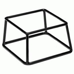 Подставка для фуршетн. блюд; металл; H=10, L=18, B=18см; черный