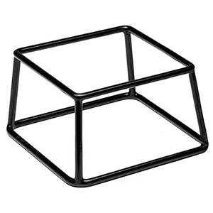 Подставка для фуршетн. блюд; металл; H=10, L=18, B=18см; черный