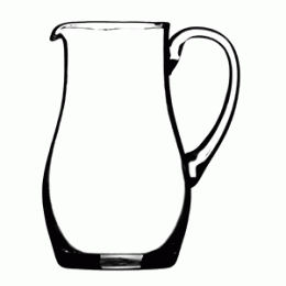 Кувшин; стекло; 1, 5л; D=13, 1, H=21, 3см; прозрачный 