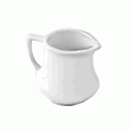 Молочник «Америка»; фарфор; 130мл; H=68, L=89мм; белый