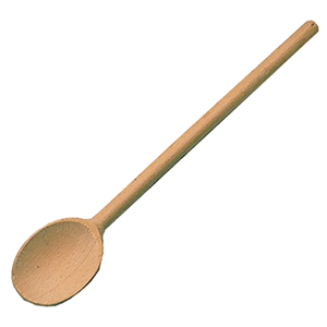 Ложка; дерево; L=40/8, B=5.5см; бежевый 