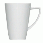 Кружка «Опшенс»; фарфор; 260мл; D=75, L=105мм; белый