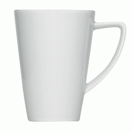 Кружка «Опшенс»; фарфор; 260мл; D=75, L=105мм; белый