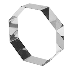 Форма кондитерская  8-угольная; сталь нержавеющая ; H=4, L=26, B=26см