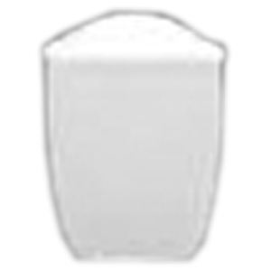 Солонка «Виктория»; фарфор; D=46, H=60, L=46мм; белый