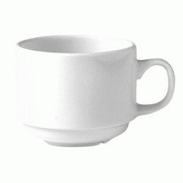 Чашка кофейная «Монако Вайт»; фарфор; 85мл; D=60, H=45, L=85мм; белый