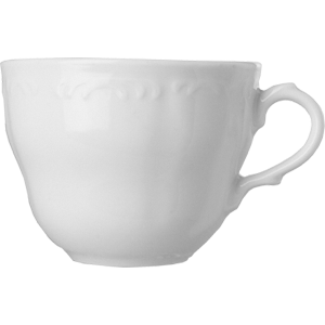 Чашка чайная «В. Виена»; фарфор; 240мл; D=85, H=60, L=110мм; белый
