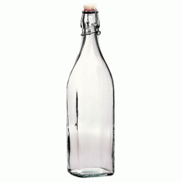 Бутылка «Свинг»; стекло, пластик; 1л; D=90, H=315, L=75, B=75мм; прозрачный 