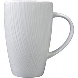 Кружка «Спайро»; фарфор; 340мл; D=80, H=115, L=110мм; белый