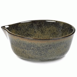 Соусник «Серфис»; керамика; D=110, H=45мм; сизый