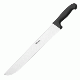 Нож для мяса; сталь нержавеющая , полипропилен ; L=31.5см; черный, металлический 