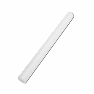 Скалка; пластик; D=4.8, L=50.5см; белый