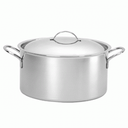 Кастрюля с крышкой; сталь нержавеющая ; 3.4л; D=20, H=11см; металлический 
