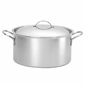 Кастрюля с крышкой; сталь нержавеющая ; 3.4л; D=20, H=11см; металлический 