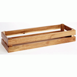 Ящик для подачи; акация; H=10.5, L=55.5, B=16.2см; светло коричневый 
