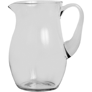 Кувшин; стекло; 1л; D=135, H=175, L=153, B=4мм; прозрачный 