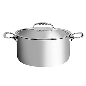 Кастрюля с крышкой ; сталь нержавеющая ; 10.4л; D=28, H=15см; металлический 