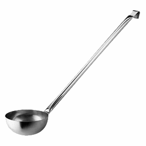 Половник; сталь; 2000мл; D=20, H=8, L=92см; металлический 