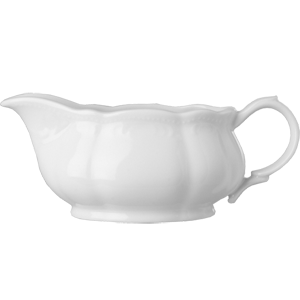 Соусник «В. Виена»; фарфор; 400мл; H=80, L=195, B=90мм; белый