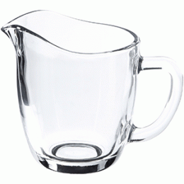 Молочник; стекло; 200мл; D=7.4, H=9см; прозрачный 