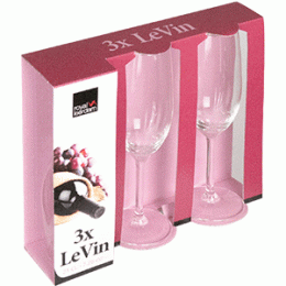 Фужеры для шампанского «Le Vin»[3шт]; стекло; 210мл