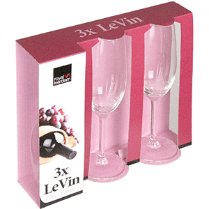 Фужеры для шампанского «Le Vin»[3шт]; стекло; 210мл
