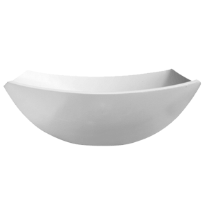 Салатник «Квадрато»; стекло; 1, 5л; H=75, L=235, B=235мм; белый