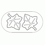 Форма кондитерская  «Лист»; пластик; L=5, B=5см; черный