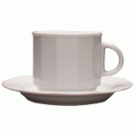 Блюдце «Меркури»; фарфор; D=14см