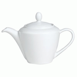 Чайник с крышкой; фарфор; 0, 6л; D=65мм; белый