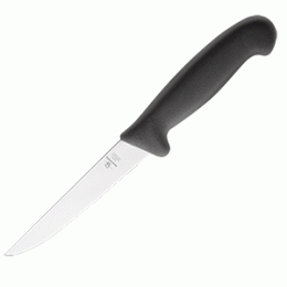 Нож для обвалки мяса; L=280/150, B=24мм; черный, металлический 