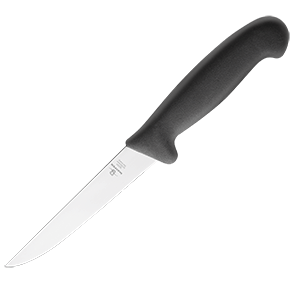 Нож для обвалки мяса; L=280/150, B=24мм; черный, металлический 