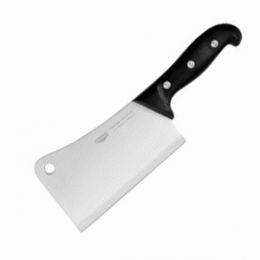Топорик для рубки мяса; сталь, пластик; , L=40/20, B=14см; черный, металлический 