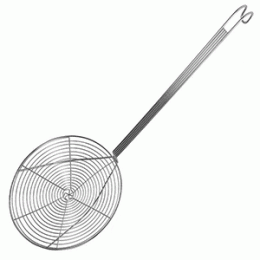 Шумовка-сито; сталь нержавеющая ; D=22, L=64см; металлический 
