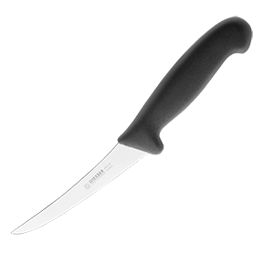 Нож для обвалки мяса; L=275/145, B=23мм; черный, металлический 