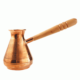 Турка; медь; 225мл; D=4.5/6, H=10, L=14см; золотой