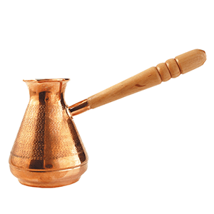 Турка; медь; 225мл; D=4.5/6, H=10, L=14см; золотой