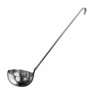 Половник; сталь нержавеющая ; 200мл; D=9, H=5, L=32, B=37см; металлический 