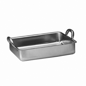 Лоток 2ручки; сталь нержавеющая ; H=15, L=60, B=44см; металлический 