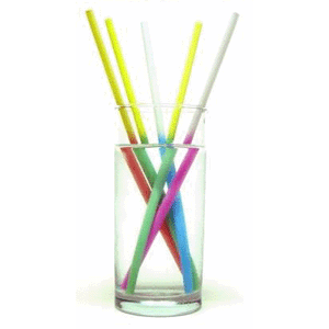Трубочки без изгиба L=25, 5см [100шт]; D=0.7, H=32, L=25.5, B=4см; разноцветный 