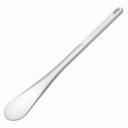 Лопатка кухонная; пластик; L=50/17, B=8см; белый