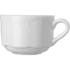 Чашка кофейная «В. Виена»; фарфор; 160мл; D=75, H=55, L=105мм; белый