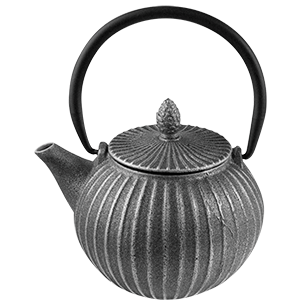 Чайник; чугун; 0, 85л; D=12, 5, L=15см; серый