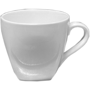 Чашка кофейная «Кунстверк»; фарфор; 180мл; D=78, H=73, L=107мм; белый